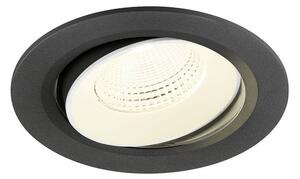 LA 1009853 NUMINOS® MOVE L Stropní vestavné svítidlo, 4000 K, 55°, IP20, kulaté, černé / bílé - BIG WHITE (SLV)