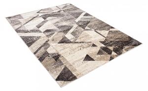 Všestranný moderní koberec s geometrickým vzorem v odstínech hnědé Šířka: 80 cm | Délka: 150 cm