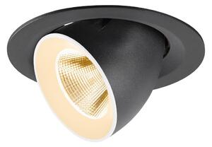 LA 1009542 NUMINOS® GIMBLE M Stropní vestavné svítidlo, 2700 K, 20°, černé / bílé - BIG WHITE (SLV)