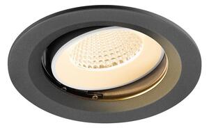 LA 1009653 NUMINOS® MOVE M Stropní vestavné svítidlo, 2700 K, 40°, IP20, kulaté, černé / bílé - BIG WHITE (SLV)