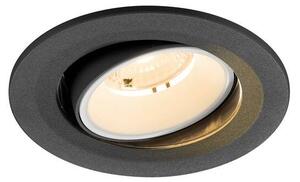 LA 1009491 NUMINOS® MOVE S Stropní vestavné svítidlo, 2700 K, 40°, IP20, kulaté, černé / bílé - BIG WHITE (SLV)