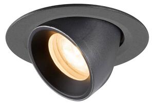 LA 1010032 NUMINOS® GIMBLE XS Stropní vestavné svítidlo, 2700 K, 55°, IP20, kulaté, černá - BIG WHITE (SLV)