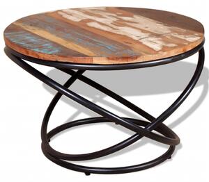 Konferenční stolek masivní regenerované dřevo 60x60x40 cm