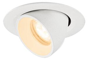LA 1010042 NUMINOS® GIMBLE XS Stropní vestavné svítidlo, 2700 K, 55°, IP20, kulaté, bílé - BIG WHITE (SLV)
