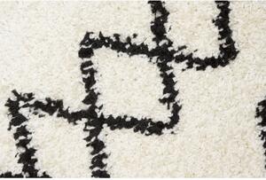 Kusový koberec shaggy Prata černý atyp 80x300cm