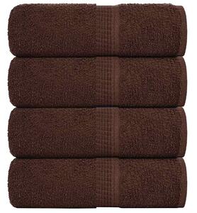 Ručníky FROGN 4 ks hnědé 30x30 cm 360 g/m² 136753