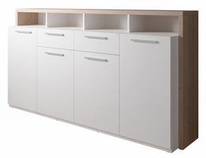 Komoda Mason 870 (dub sonoma + bílá). 1048458