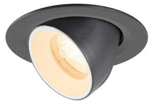 LA 1010030 NUMINOS® GIMBLE XS Stropní vestavné svítidlo, 2700 K, 40°, IP20, kulaté, černé / bílé - BIG WHITE (SLV)