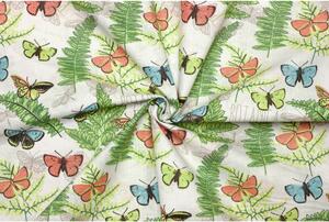 Bavlněné plátno - Dekorační vzor motýli