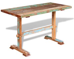 Jídelní stůl s trnoží masivní recyklované dřevo 120x58x78 cm