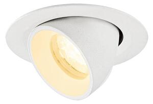 LA 1010057 NUMINOS® GIMBLE XS Stropní vestavné svítidlo, 3000 K, 40°, IP20, kulaté, bílé - BIG WHITE (SLV)