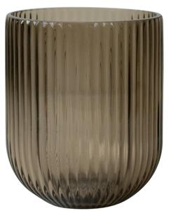 DBKD Skleněná váza Simple Stripe Brown - Small DK296
