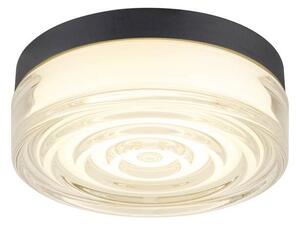 LA 1010211 CYFT WAVE XL Přisazené nástěnné a stropní svítidlo, 2700/3000/4000 K, 15 W, PHASE, 105°, IP65 černá / čirá - BIG WHITE (SLV)