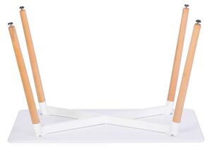Bílý jídelní stůl ELLE 120x80 cm