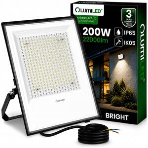 LED REFLEKTOR HALOGEN LAMPA 200W VODĚODOLNÝ PRŮMYSLOVÝ 4000K