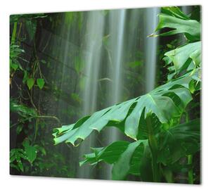 Ochranná deska list deštný prales - 40x40cm / Bez lepení na zeď