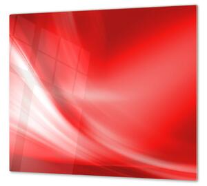 Ochranná deska červený abstrakt - 52x60cm / S lepením na zeď