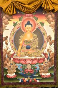 Thangka, Buddha Šakjamuni, 101x156cm