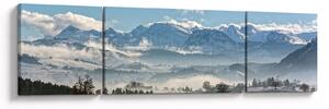 Obraz zasněžených hor (170x50 cm)