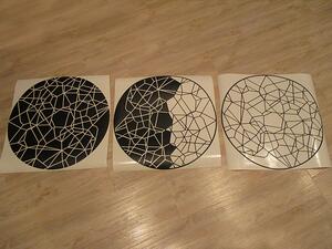 Kruhy mozaika 3 ks kruh každý 20 x 20 cm