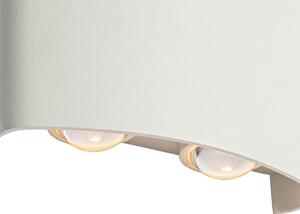 Venkovní nástěnné svítidlo bílé včetně LED 4svítivé IP54 - Silly
