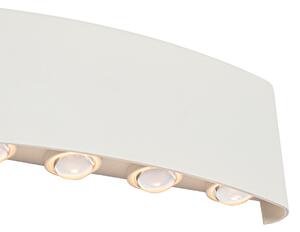 Venkovní nástěnné svítidlo bílé včetně LED 10 svítí IP54 - Silly