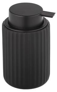 Dávkovač tekutého mýdla BELLUNO, keramický, černý, 500 ml, Wenko