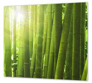 Ochranná deska bambus záře slunce - 52x60cm / Bez lepení na zeď