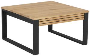KONFERENČNÍ STOLEK, přírodní barvy, černá, dřevo, kov, 75/75/42 cm MID.YOU, Online Only