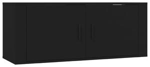 Nástěnná TV skříňka černá 100x34,5x40 cm