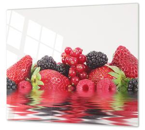 Ochranná deska mix zahradní ovoce - 52x60cm / S lepením na zeď