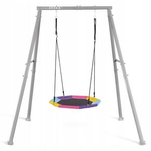 Zahradní houpačka hnízdo Intex volně stojící, vícebarevná, 102 cm