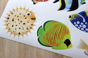 Ryby z moře arch 130 x 130 cm