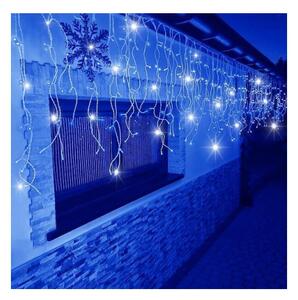 LED krápníky - 14,5m, 300LED, IP44, modrá + záblesky
