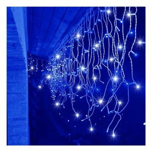 LED krápníky - 14,5m, 300LED, IP44, modrá + záblesky