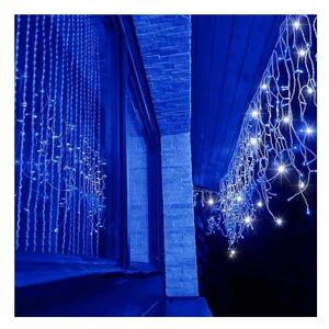 LED krápníky - 14,5m, 300LED, IP44, modrá + záblesky