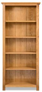 Knihovna s 5 policemi 60 x 22,5 x 140 cm masivní dubové dřevo