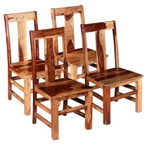 Jídelní židle 4 ks masivní sheeshamové dřevo