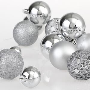 ViaDomo Via Domo - Sada vánočních ozdob Presepe - stříbrná - 100 ks
