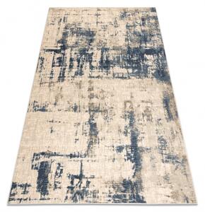Makro Abra Vlněný kusový koberec NAIN 7005/50955 Abstraktní moderní béžový modrý Rozměr: 80x150 cm