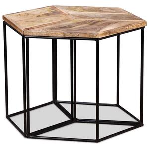 Konferenční stolek masivní mangovníkové dřevo 56 x 48 x 40 cm