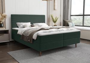 Moderní postel Karas 160x200cm, zelená Poso