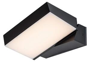 Rabalux 77121 LAXA - Nástěnné natáčecí LED venkovní svítidlo v černé barvě, LED 14W, 2700 / 4000 / 6500K, IP54 (LED černé venkovní svítidlo na zeď )