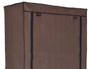 ViaDomo Via Domo - Látková šatní skříň Tevere - tmavě hnědá - 60x90x30 cm