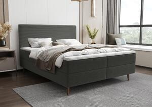Moderní postel Karas 120x200cm, černá Poso