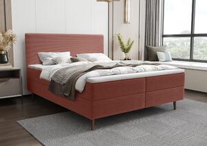Moderní postel Karas 160x200cm, cihlová Poso