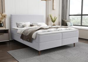 Moderní postel Karas 200x200cm, šedá Poso