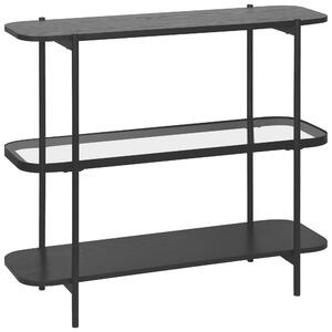 REGÁL, šedá, černá, železo, 90/84/34 cm Xora - Knihovny, Online Only