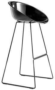 Pedrali Černá plastová barová židle Gliss 906 75 cm