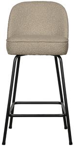 Hoorns Béžová bouclé barová židle Tergi 65 cm